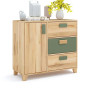 Dresser Rainbow - 47x100cm - Olive/Natural - Beech