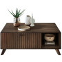 Coffee table Groove II - 70x118cm - Vege - Beech