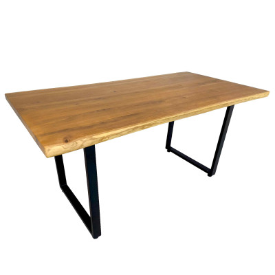 Επιφάνεια τραπεζιού από Δρύινο Μασίφ 200x90x4εκ, Φυσική μπορντούρα