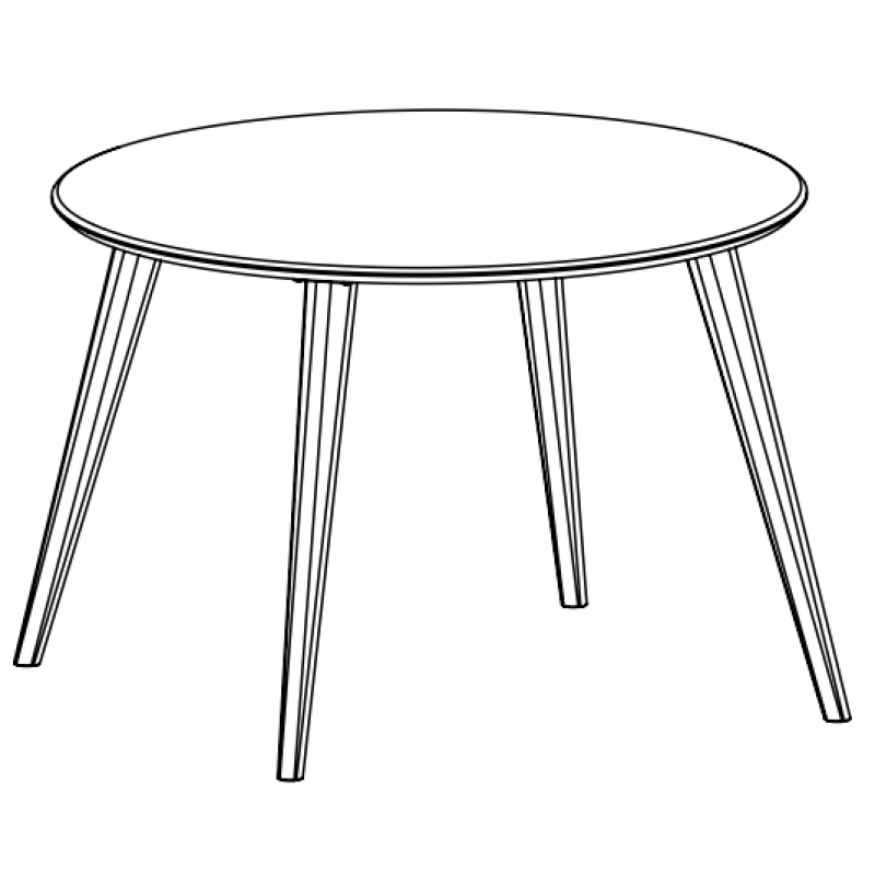 Set of 4 conical table legs made of solid oak. Set of 4 conical table legs made of solid oak.