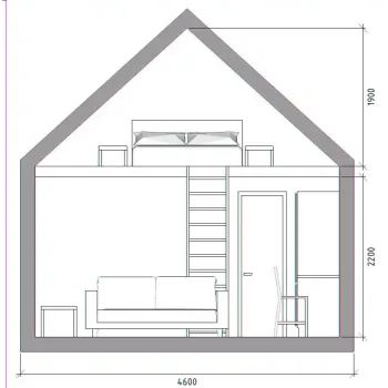 Barn House 49 m² – Modular Timber Frame Home