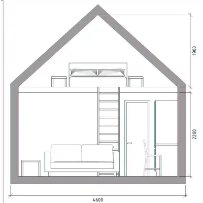 Ξύλινο Σπίτι - Barn House 49 τ.μ. 