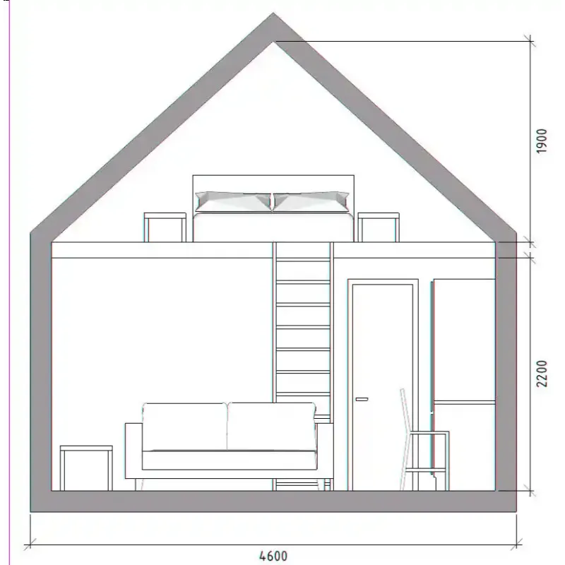Ξύλινο Σπίτι - Barn House 49 τ.μ. 