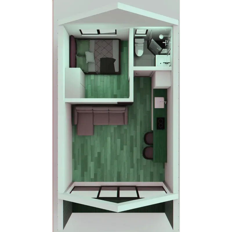 Ξύλινο Σπίτι - Barn House 49 τ.μ. 