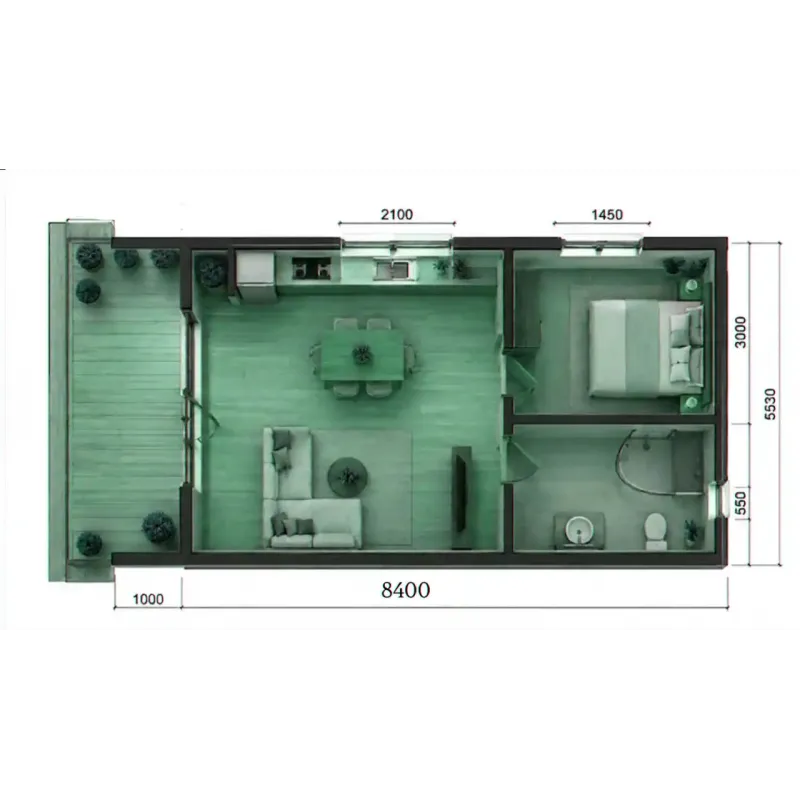 Ξύλινο Σπίτι - Barn House 68 τ.μ.