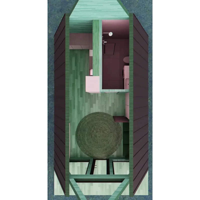 Ξύλινο Σπίτι - Barn House A-Frame 60 τ.μ. 