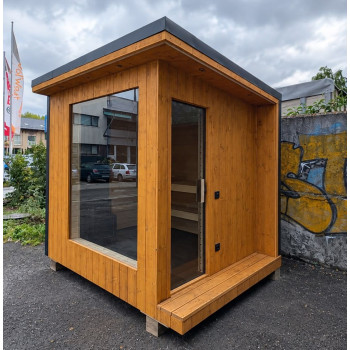 Garden Sauna Model XS 2400×2100 mm – Insulated Cabin with Stone Heater