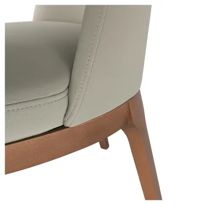 Armchair "Denver" dining chair (antique walnut color)