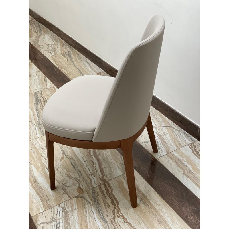 Armchair "Denver" dining chair (antique walnut color)