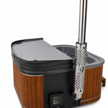 Quadro Lounge INT Wood-Fired Hot Tub – Integrated Stove
