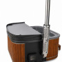 Quadro Lounge INT Wood-Fired Hot Tub – Integrated Stove