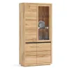 Βιτρίνα Frankfurt Wood II από μασίφ οξιά ή δρυς