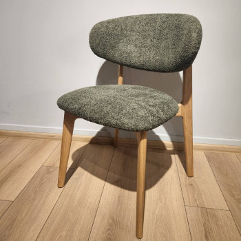 CHAIR Lora Soft OAK, oil-wax finish, soft seat (Dekora Group Anthology 12 Winter Moss)
