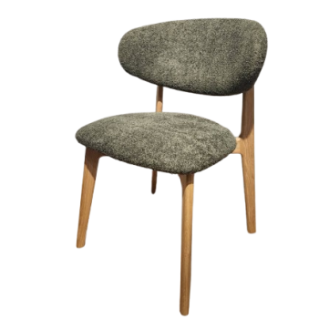 CHAIR Lora Soft OAK, oil-wax finish, soft seat (Dekora Group Anthology 12 Winter Moss)