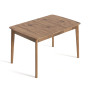 OAK DINING TABLE Lori Mary (120-160x80x75), smoked rustic oil-wax finish