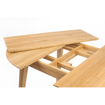 ΤΡΑΠΕΖΙ Geneva (100-140x100x75) ΔΡΥΣ, επικάλυψη λάδι-κερί