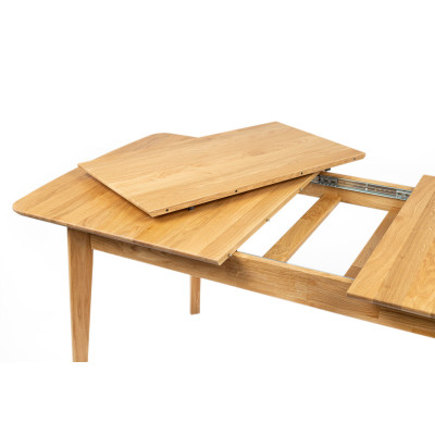 ΤΡΑΠΕΖΙ Mary (120-160x80x75) ΔΡΥΣ, επικάλυψη λάδι-κερί, καπνιστό ρουστίκ