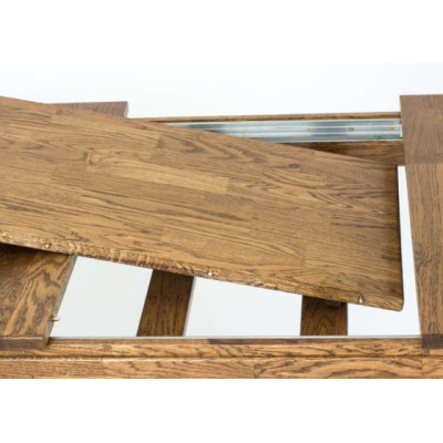 ΤΡΑΠΕΖΙ Prague Eco (90-120x60x75) ΔΡΥΣ, επικάλυψη λάδι-κερί καπνιστό