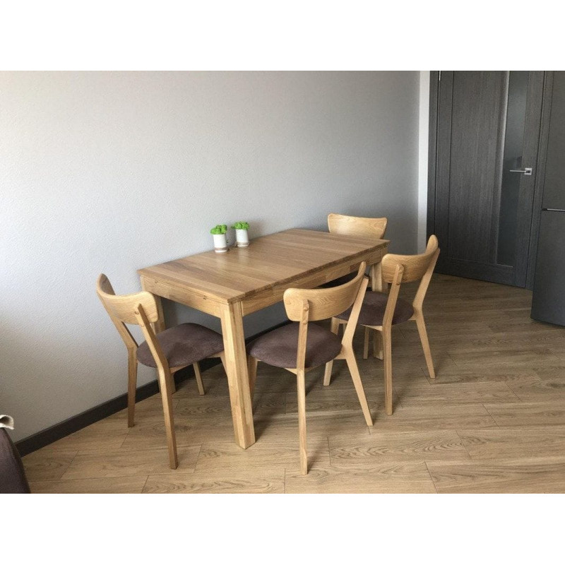 ΤΡΑΠΕΖΙ Prague Eco (90-120x60x75) ΔΡΥΣ, επικάλυψη λάδι-κερί καπνιστό