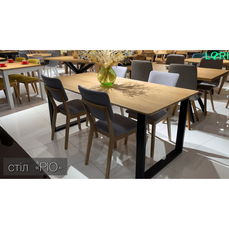 ΤΡΑΠΕΖΙ Rio (180x90x75) ΔΡΥΣ, επικάλυψη λάδιού