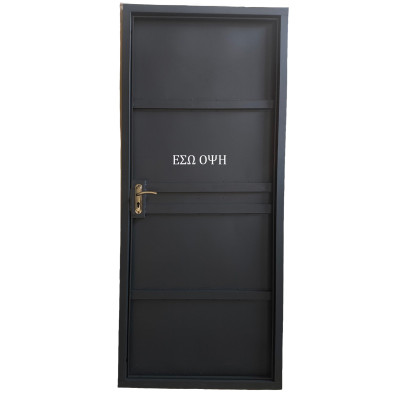 Μεταλλική Πόρτα Μονής Λαμαρίνας 1T L860 /αριστερό άνοιγμα/ 86cm x 205cm