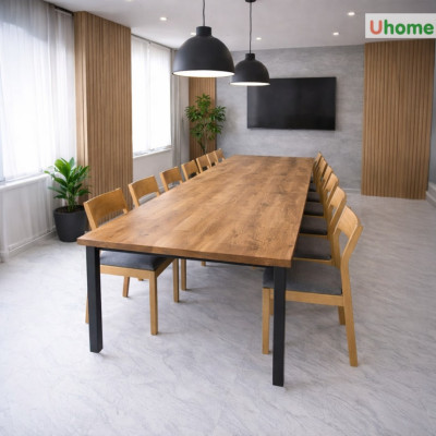 Επιφάνεια τραπεζιού 200 x 90 x 4 cm, ΔΡΥΣ, Άκρη 90°, χωρίς επικάλυψη