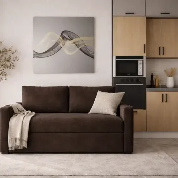 Sofa-bed Foster Two-Seater with Storage Space, fabric Mars 04, 162x85x81cm