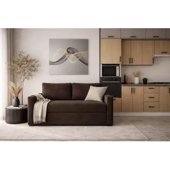 Sofa-bed Foster Two-Seater with Storage Space, fabric Mars 04, 162x85x81cm