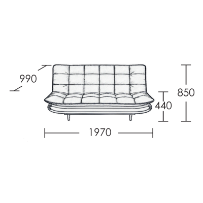 Καναπές Houston  σε χρώμα Soro 28