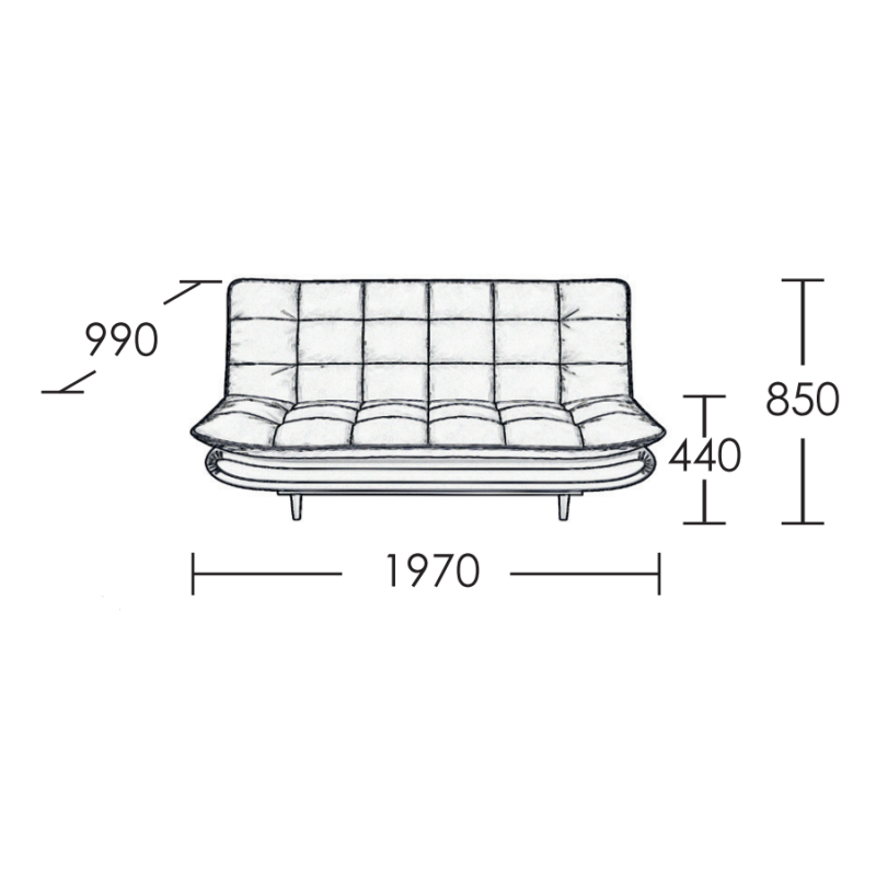 Καναπές Houston  σε χρώμα Soro 28