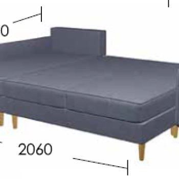 Γωνιακός Καναπές Κρεβάτι Trend με αποθηκευτικό χώρο