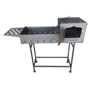Metal barbecue grill / 125 x 36 x 101cm Metal thickness 3mm
