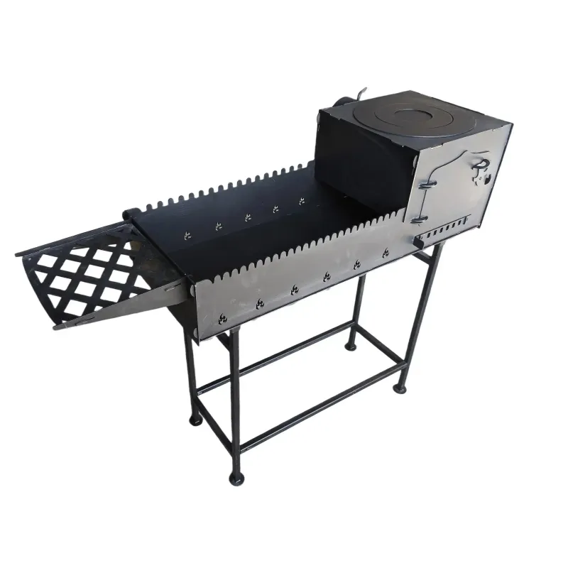 Ψησταριά μπαρμπεκιου μεταλλική / 125 x 36 x 101cm Πάχος μετάλλου 3mm