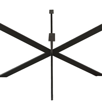 Πόδια τραπεζιού "Spider" 135x75x70 cm μεταλλικά μαύρα βαμμένα (1 τεμ.)