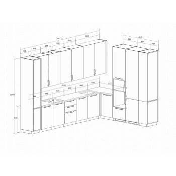 Kitchen 11 - Beige Sand & Grey Oak Premium Kitchen 11 - Beige Sand & Grey Oak Premium