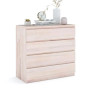 Catrine Eco Bedroom Bedside Table - 45x90.2cm - Beige - Beech