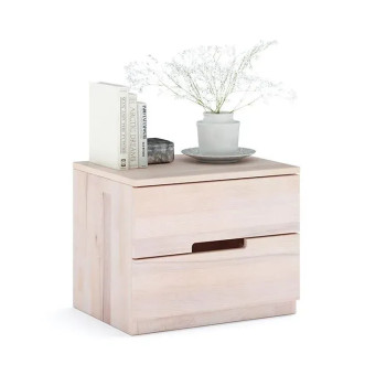 Bedside table Selena Eco - 40x50,2cm - Beige - Beech