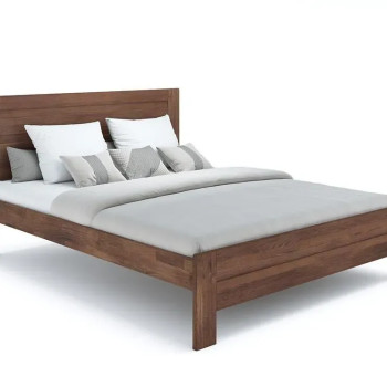 Κρέβατι Lux Eco - 120x200cm - Καρυδί - Οξιά
