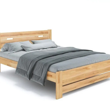 Κρέβατι Selene Eco - 140x200cm - Σονόμα λακαρισμένο - Οξιά
