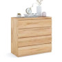 Catrine Eco Bedroom Bedside Table - 45x90.2cm - Sonoma - Beech