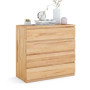Catrine Eco bedroom bedside table - 45x90.2cm - Sonoma lacquered - Beech
