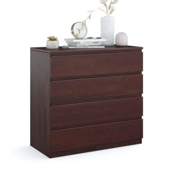 Catrine Eco bedroom bedside table - 45x90.2cm - Vege lacquered - Beech