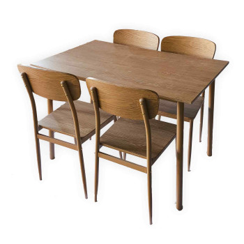 Τραπεζαρία 5 τεμαχίων 110x70, Μπεζ